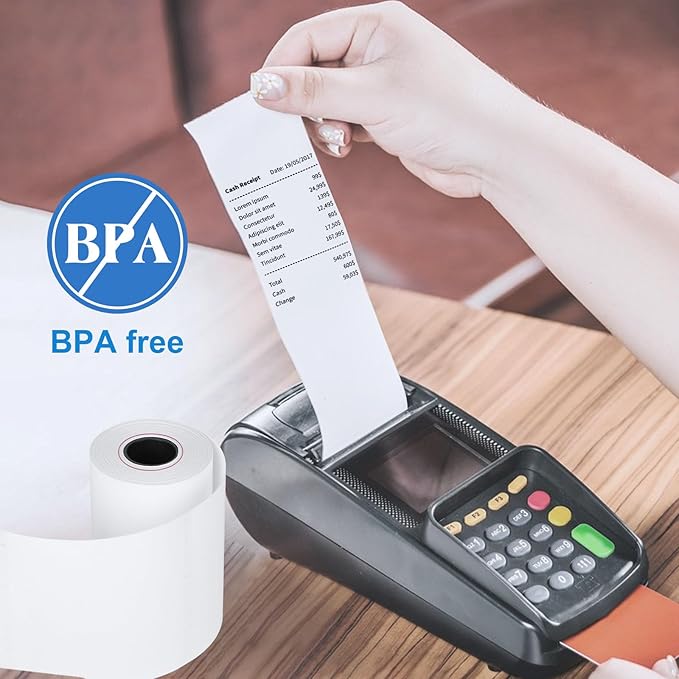 50 Rolls- 2 1/4 X 50 Thermal Receipt Paper Rolls- Fits All Pos Cash Registers - Image 7