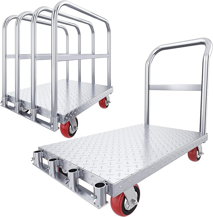 YITAHOME 2-in-1 Steel Panel Truck Cart 2200 LBS, Heavy Duty Platform Truck Carts by YITAHOME