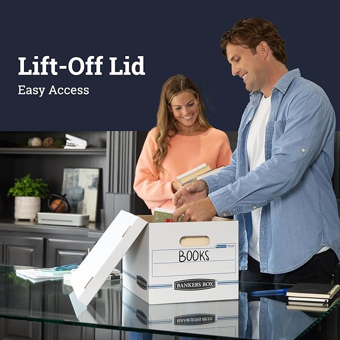 Bankers Box 4-Pack Basic Duty File Storage Boxes - Image 7