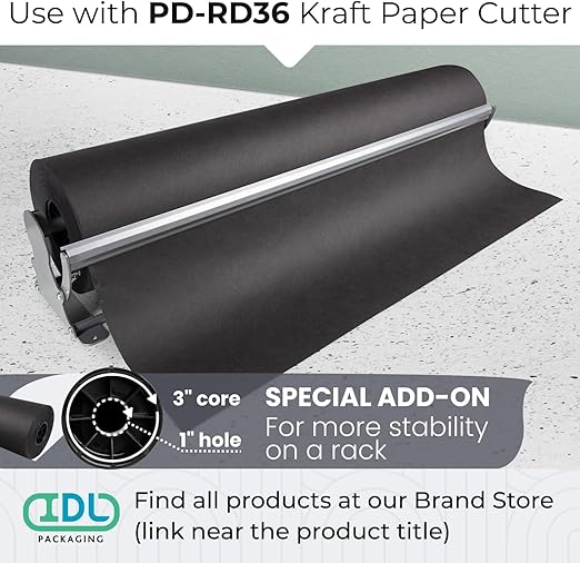Black Kraft Paper Roll 36" x 8640" - Image 6