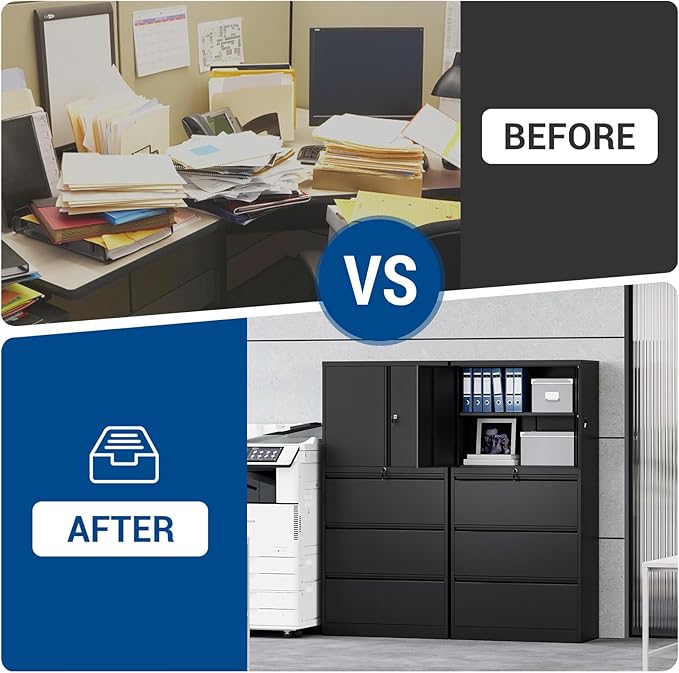 3 Drawers Lateral File Cabinet - Image 7