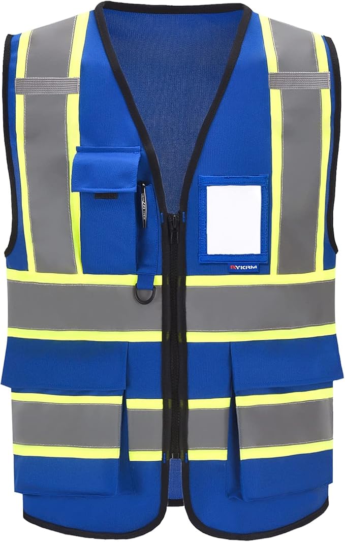 AYKRM 11 color High Vis Reflective Safety Vest by AYKRM