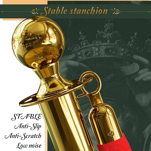 4PCS Gold Stanchions Posts - Image 3