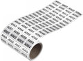 MECCANIXITY 4001 to 5000 Consecutive Number Stickers Inventory Label Black by MECCANIXITY