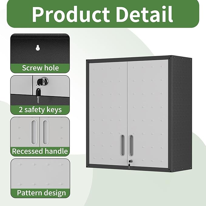 Garage Wall Cabinet Metal Storage Cabinet - Image 4
