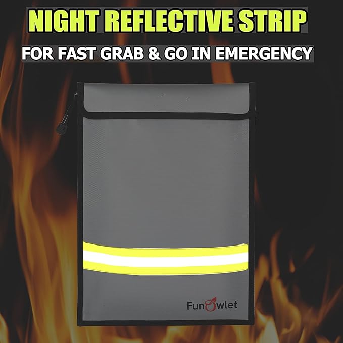 Fireproof Waterproof Money Document Bag - Image 3