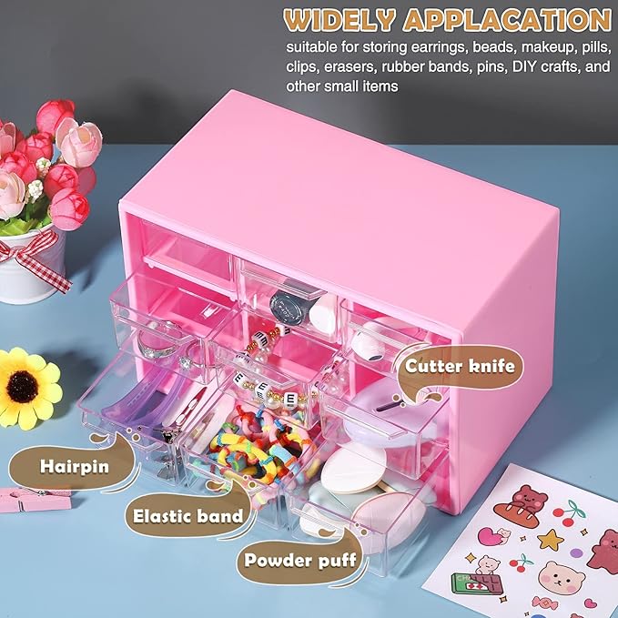 Amyhill 6 Pcs Mini Drawer Organizer Small Organizer - Image 4