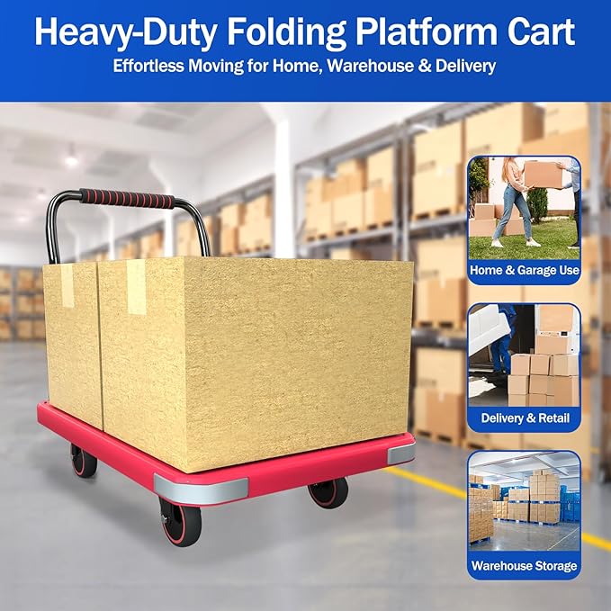 WUD Foldable Hand-Push Platform Truck - Image 2