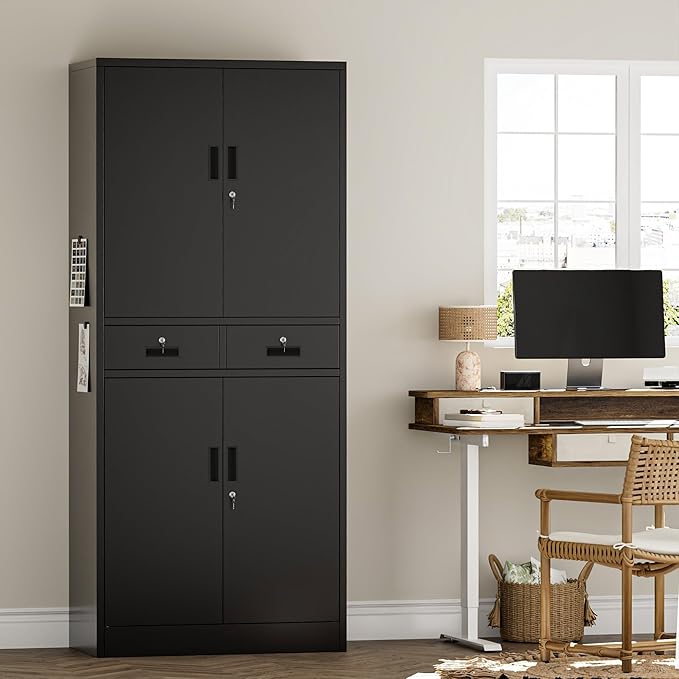 Metal Storage Cabinet，71" Garage Storage Cabinet - Image 4