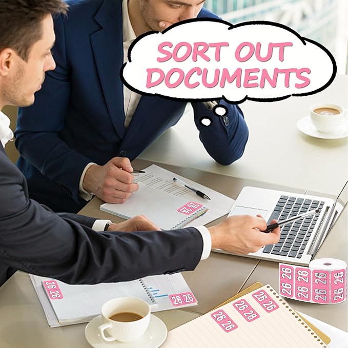 500 Pcs 2026 Year Stickers, Waterproof File Folder Labels, Self-Adhesive - Image 3