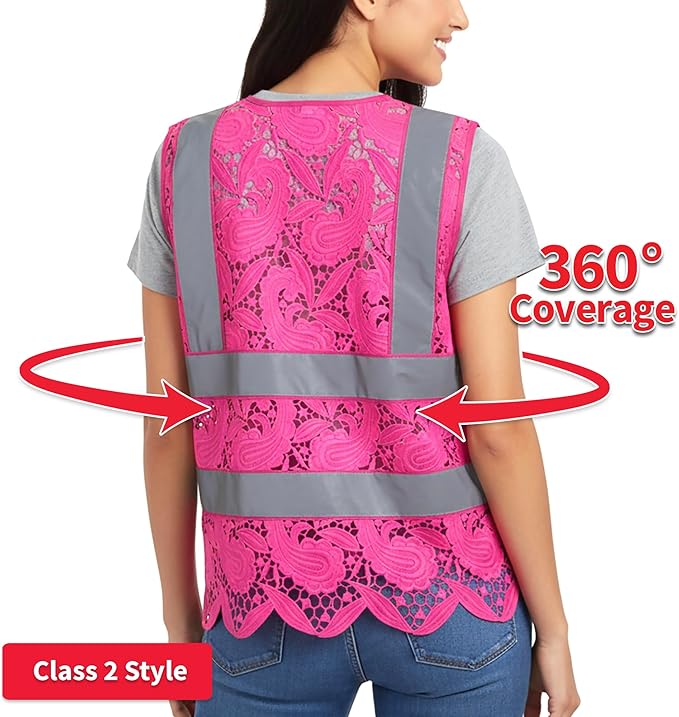 Lace-Mesh Safety Vest for Women & Men - Image 3