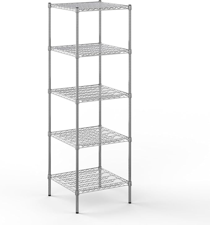 24" Deep x 24" Wide x 74" Height Wire Shelving Kit | 5-Tier | NSF Commercial by Regal+Altair