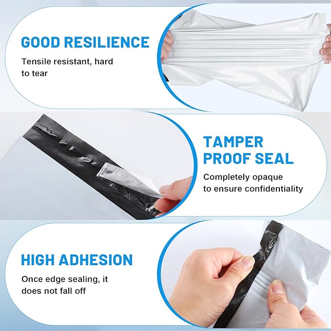 1200 Pcs Poly Mailers Shipping Bags 10x13 Inch Packaging Clothes Polymailers - Image 4