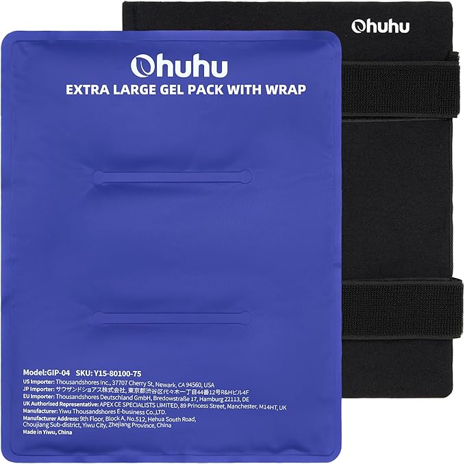 Ice Packs for Injuries 14" X 11": Ohuhu Hot Cold Gel Ice Pack X-Large Reusable by Ohuhu