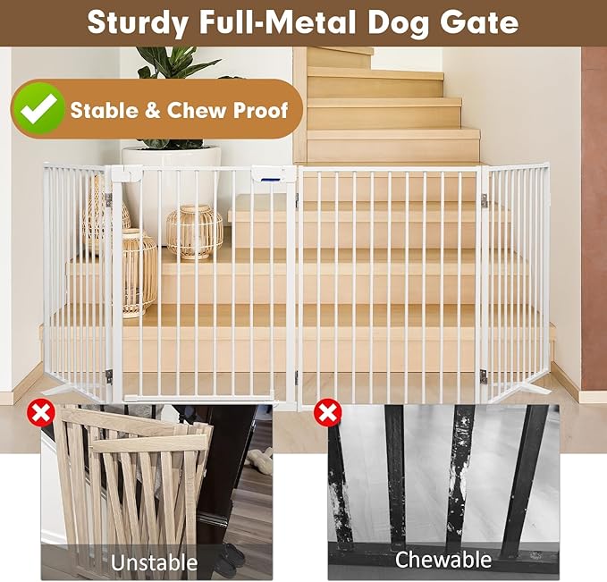 Metal Freestanding Dog Gates - Image 6