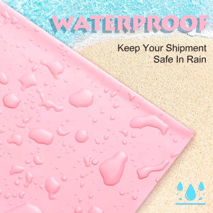 UCGOU Poly Mailers 10x13 Inch Light Pink 100 Pack Shipping Bags #4 Strong - Image 3