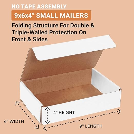 AVIDITI Shipping Boxes Small 9"L x 6"W x 4"H, Moving and Storage - Image 2