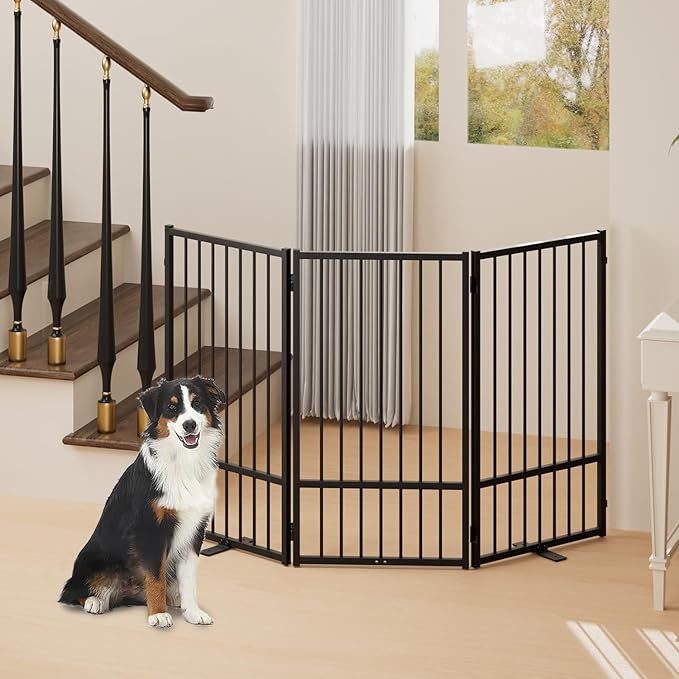 Full Metal Freestanding Dog Gate - Image 2