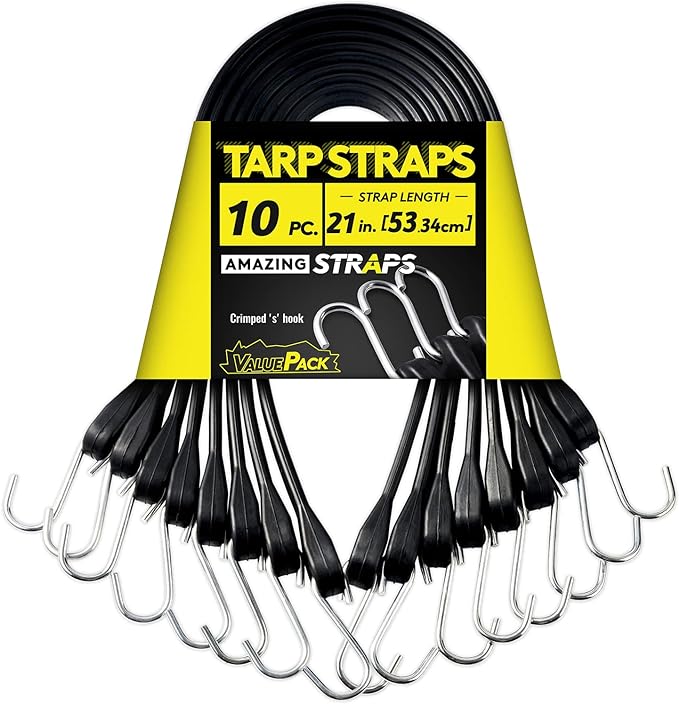 21'' Rubber Bungee Cords Heavy Duty Outdoor by AMAZING+STRAPS