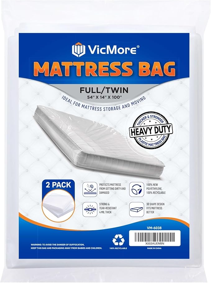 VICMORE Heavy Duty Mattress Bags 2-Pack by VicMore
