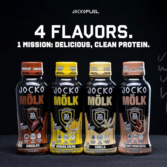 Jocko Mölk 30g Grass Fed Protein Shakes – No Added Sugar Protein Drinks KETO - Image 6