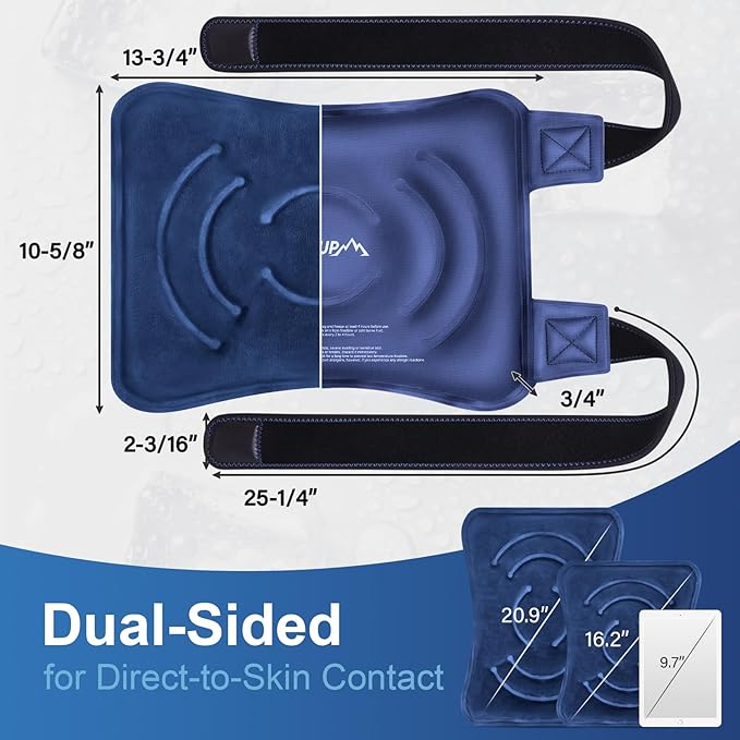 APEXUP Ice Pack for Knee Pain Relief, Large Reusable Wrap After Surgery - Image 4