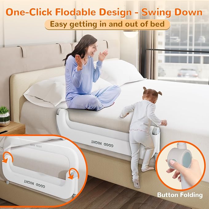 Bed Guard Rail for Toddlers - Image 2