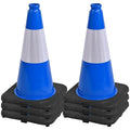 OrangeStar 18" Traffic Cones 6-Pack Blue Safety Cones by OrangeStar