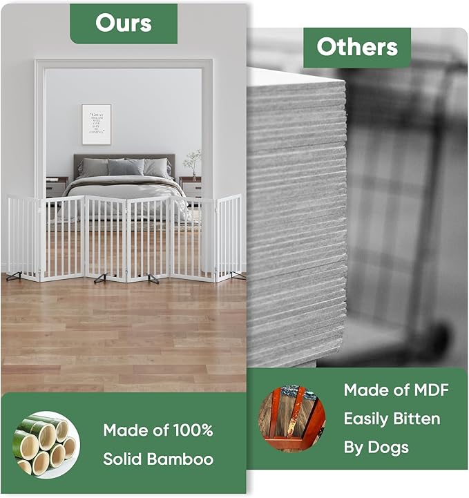 Dog Gates for Doorways, Tall Dog Gate Indoor, Foldable Pet Gates for Doorways - Image 6