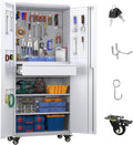 71" H Metal Garage Storage Cabinet by REEMOON