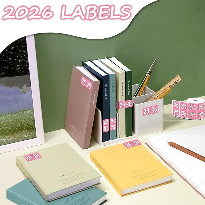 500 Pcs 2026 Year Stickers, Waterproof File Folder Labels, Self-Adhesive - Image 5