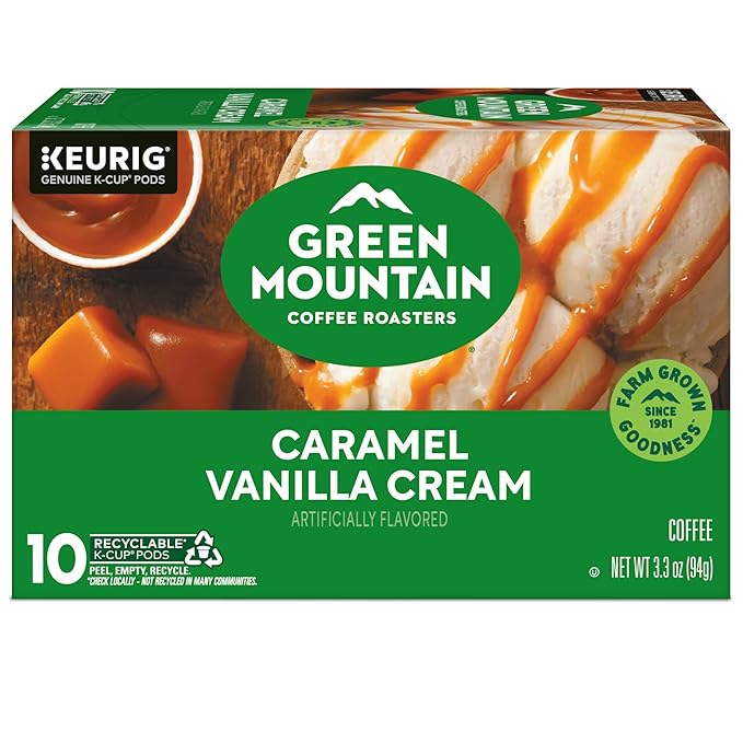 Green Mountain Coffee Roasters Caramel Vanilla Cream, Keurig Single Serve K-Cup - Image 16