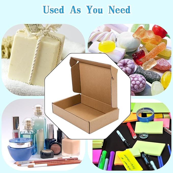 50 Pack Small Shipping Boxes, Internal size:5.5x3.7x1.25inches, Recyclable - Image 7