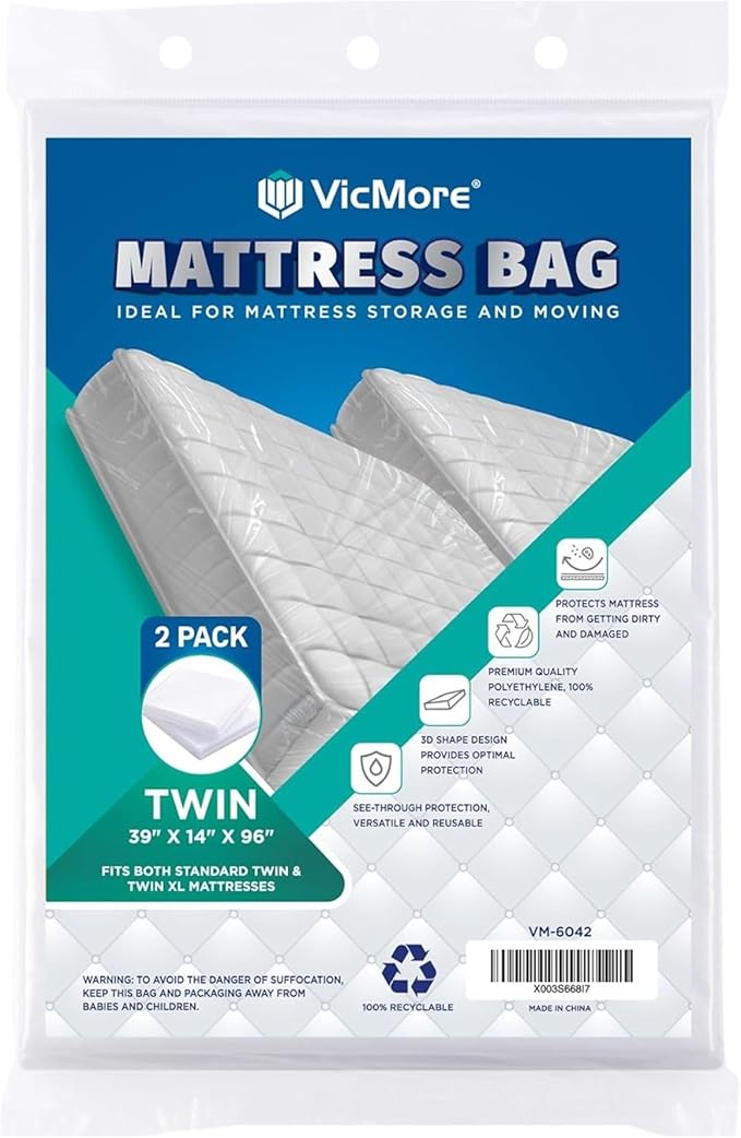 VICMORE Twin Mattress Bags 2-Pack by VicMore