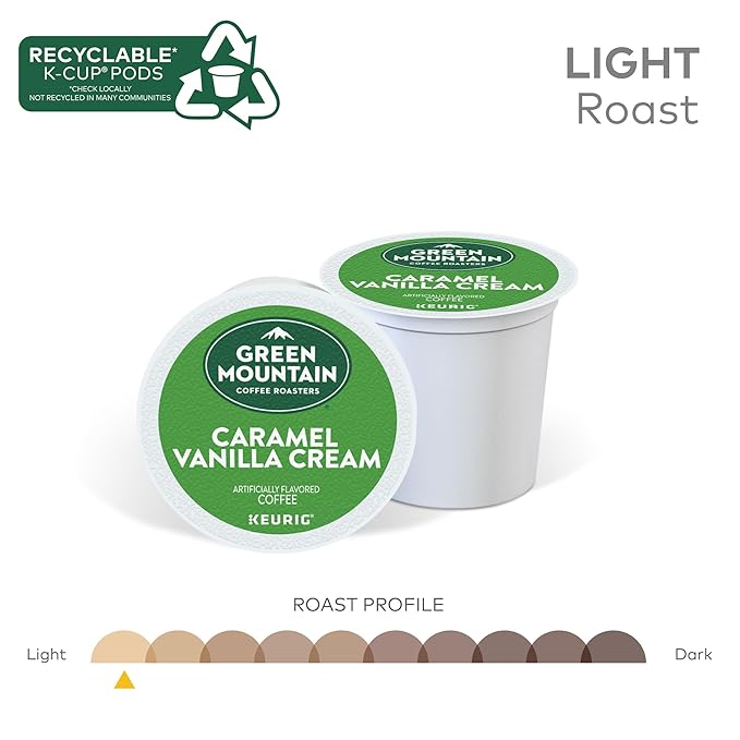 Green Mountain Coffee Roasters Caramel Vanilla Cream Keurig Single-Serve K-Cup - Image 5