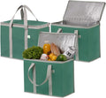 VENO 3 Pack Cooler Bag Insulated Reusable Grocery Shopping Bag, Food Delivery by Veno