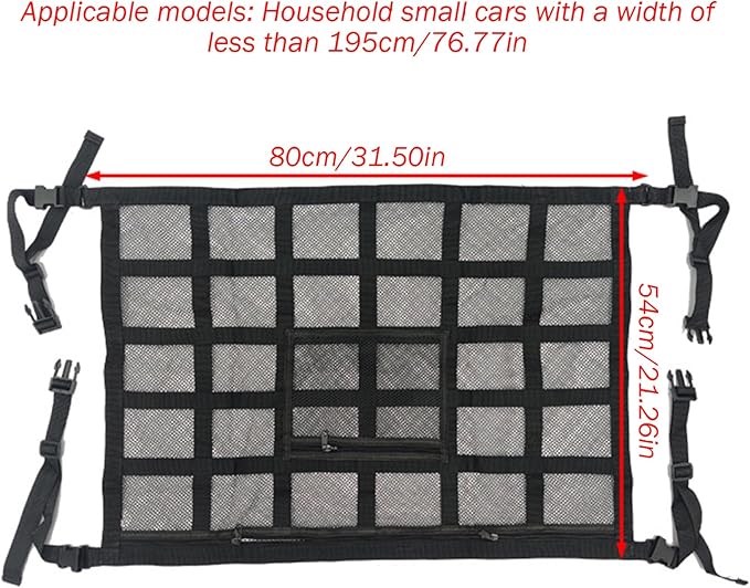 Car Ceiling Cargo Net 31.5x21.2in Secure and Reliable Ceiling Cargo Net - Image 5