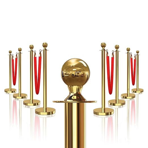 8PCS Gold Stanchions Posts by Focusonmodernpracticalhome