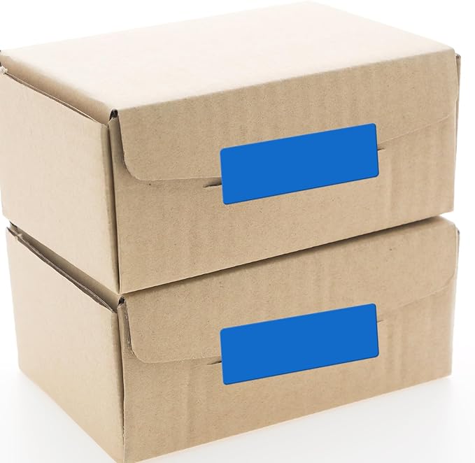 Blue Color Coding Labels 1 × 2 Inches Self-Adhesive Vinyl Rectangle Stickers - Image 6