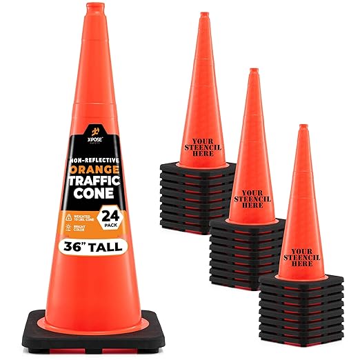 Xpose Safety 36 Inch Orange Traffic Cones, Kids and Construction by XposeSafety