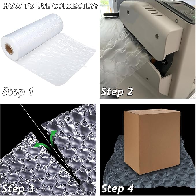 RHBLME 15.8 Inch Wide x 984 Feet Length Moving Bubble Shipping Wrap Roll - Image 3