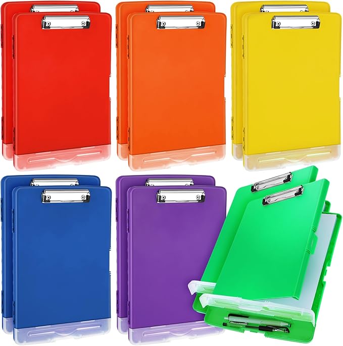 Crtiin 12 Pcs Plastic Clipboard by Crtiin