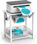 Label Holder for Rolls and Fan-Fold Labels, Thermal Sticker Holder for Desktop by Semohop