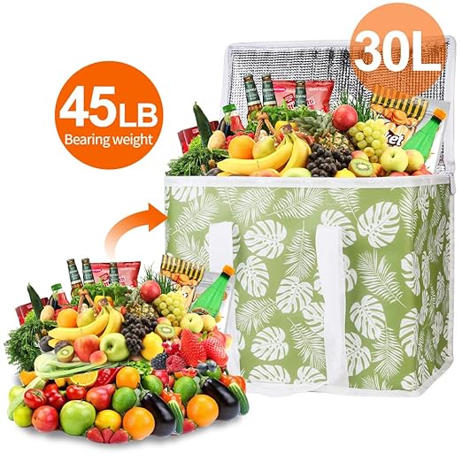 Bodaon 4-Pack Cooler Insulated Food Delivery Bag, X-Large Bags - Image 4