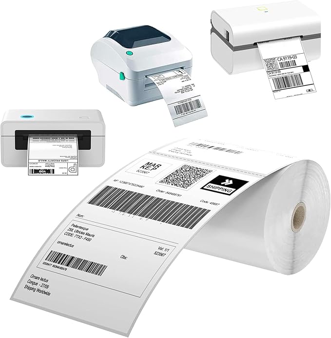 Direct Thermal Labels 4x6-450 Labels/Roll, Thermal Shipping Labels - Image 2
