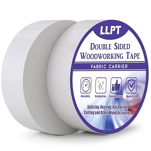 LLPT Double Sided Woodworking Tape 2" x 150Ft Each 2 Pack Double Face Turner by LLPT-AllAboutAdhesiveTapes