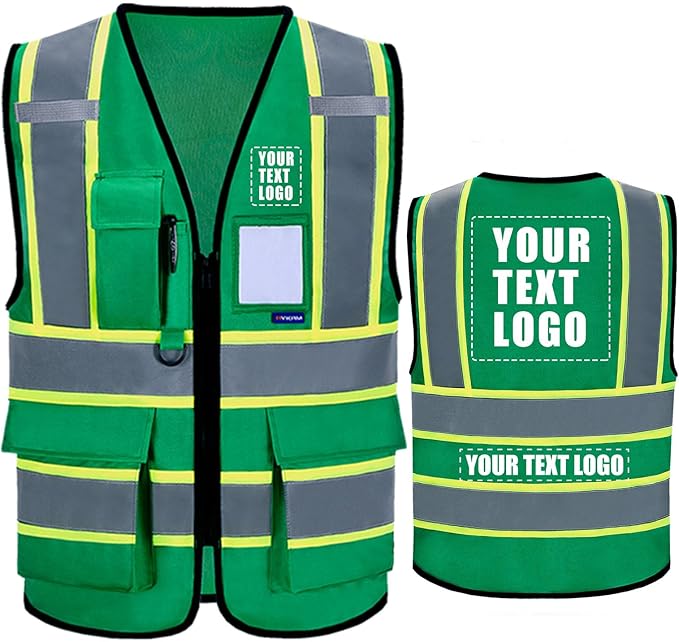 AYKRM Custom Logo Personalised Printed High Visibility Reflective 2 two tone by AYKRM
