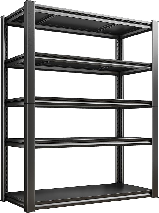 Raybee Storage Shelves, 5-Tier Adjustable Garage Shelves, 2000LBS Metal Shelving by Raybee