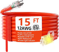 HUANCHAIN 12/3 Gauge Heavy Duty Outdoor Extension Cord 15 ft Waterproof by huanchain