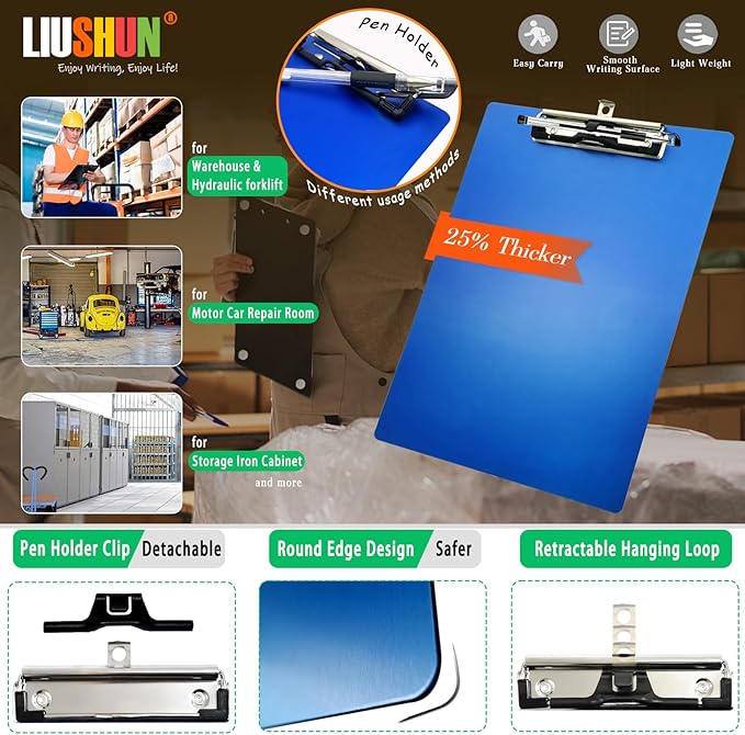 Aluminum Magnetic Clipboard A4 Metal Strong Fixed Magnet Message Clip Board - Image 2